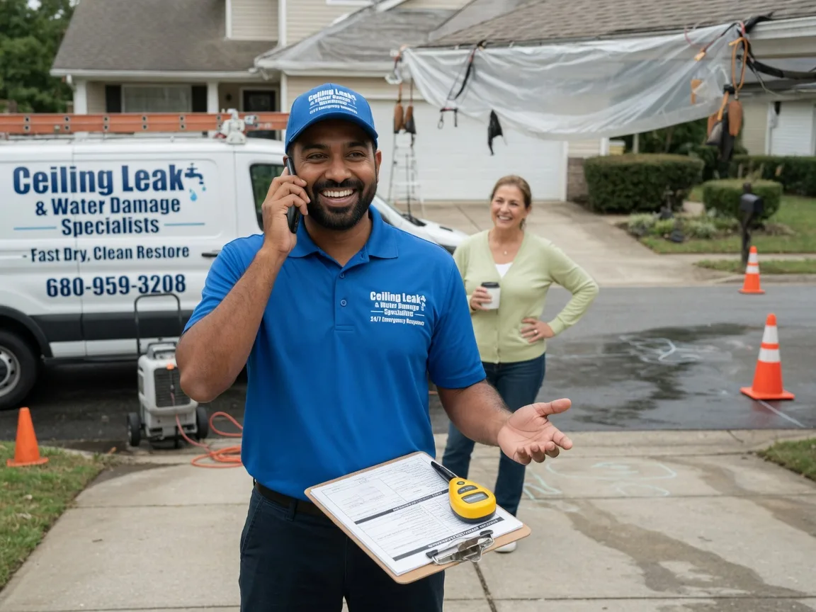 Ceiling Leak Cleanup Patch Grove, WI FAQs